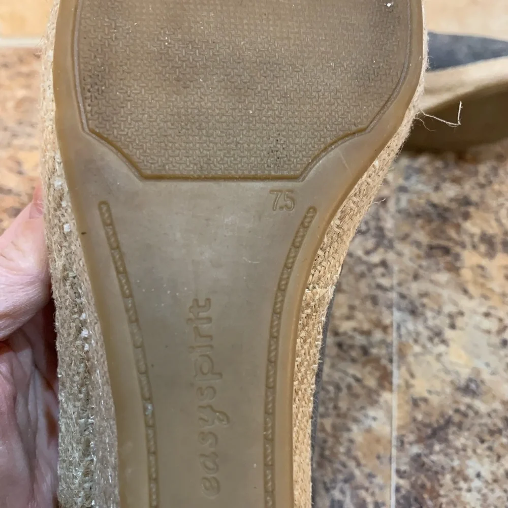 Easy Spirit Kalijo Espadrille Gem Wedges Size 7 1/2